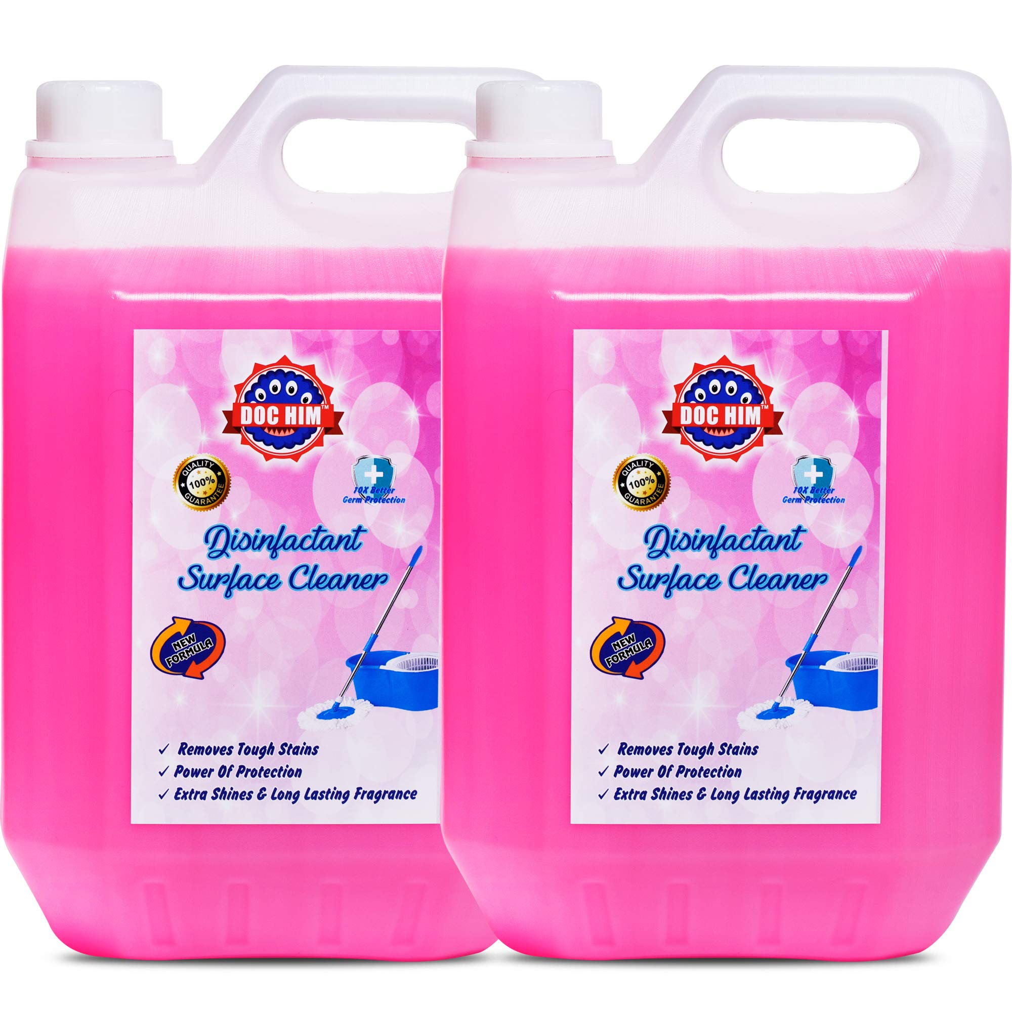 Doc Him Disinfectant Surface/Floor Cleaner, Lavender - 5 Litre (Pack of 2) (B08THTKSXR) Amazon Price History, Amazon Price Tracker
