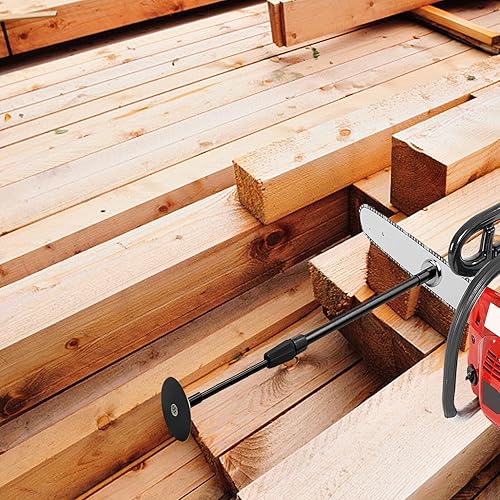 Miniatura 6 de Gadpiparty Herramienta de medición de leña magnética, herramienta de corte de leña ajustable que ajusta libremente el medidor de leña que se fija a