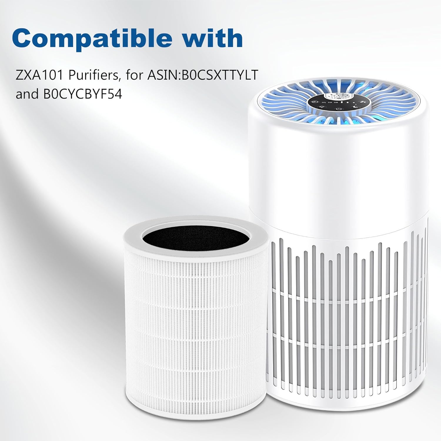 2-Pack ZXA101 Replacement Filter Compatible with ZXA101 Purifiers, for ASIN:B0CSXTTYLT and B0CYCBYF54 - Image 2