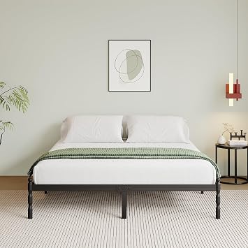 Metal Super King Bed Frame with Underbed Storage and Steel Slat Support - Easy Assembly, Noise Free - 35.5cm High