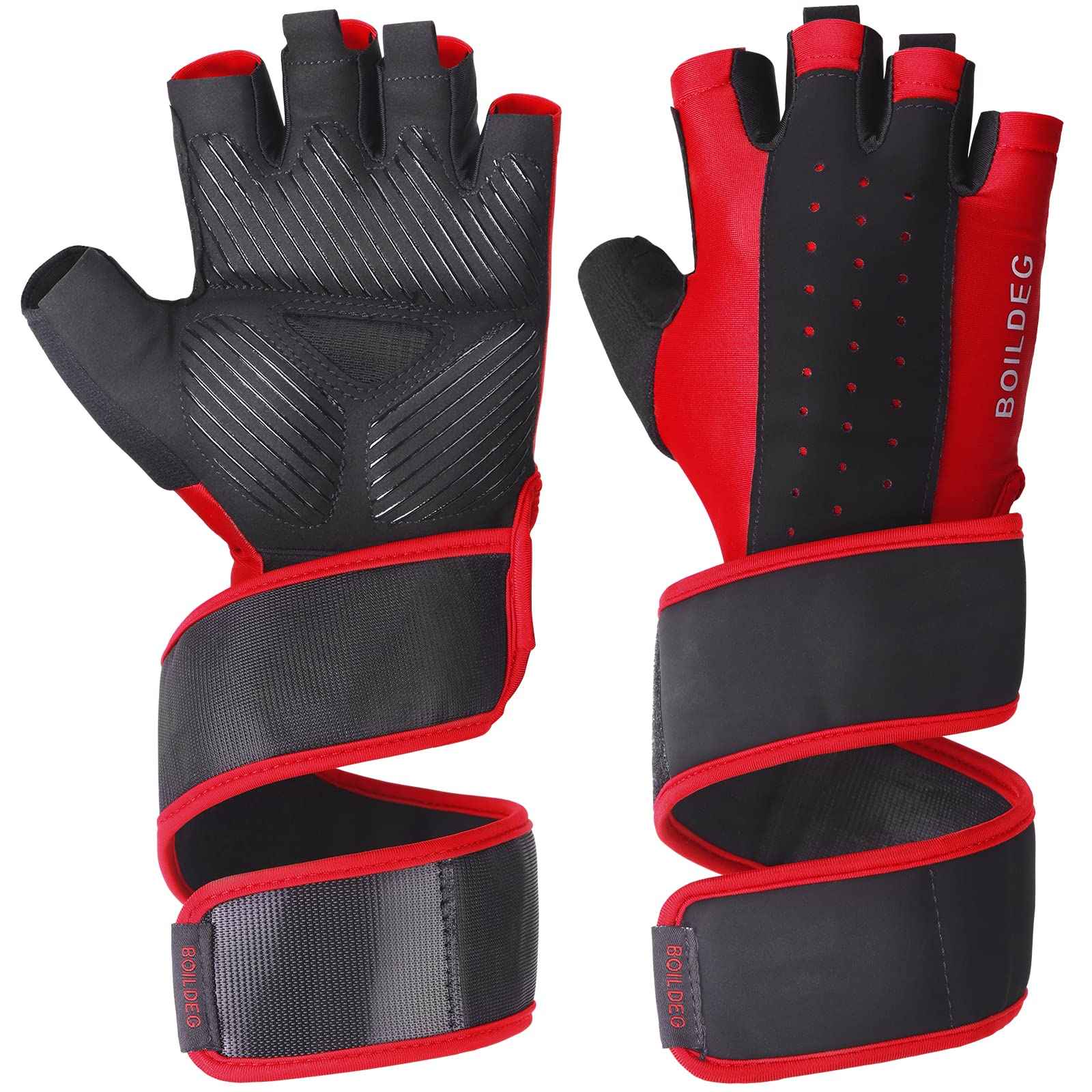 boildeg Fitness Handschuhe,Trainingshandschuhe,Gewichtheben Handschuhe für Bodybuilding Crossfit,Damen&Herren Sport & Freizeit