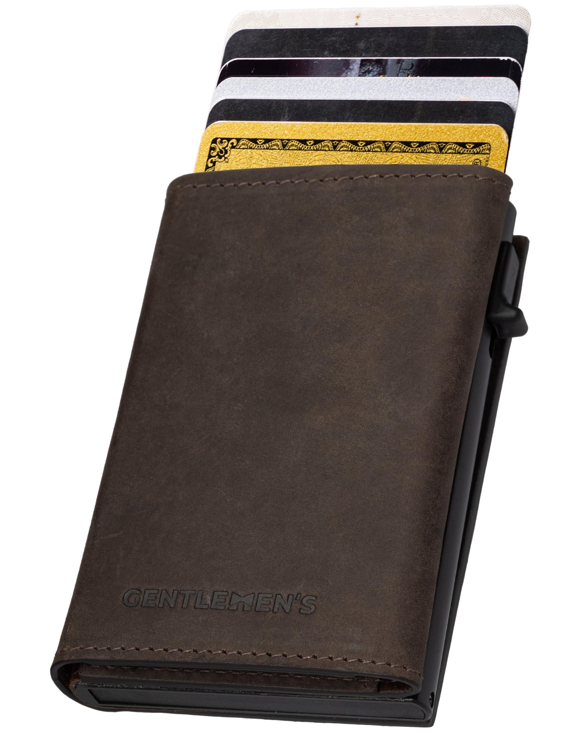 Gentlemen's Geldbörse Cardholder – Kreditkartenetui mit Münzfach & RFID-Schutz – Kleiner Geldbeutel für Herren – Scheinfach