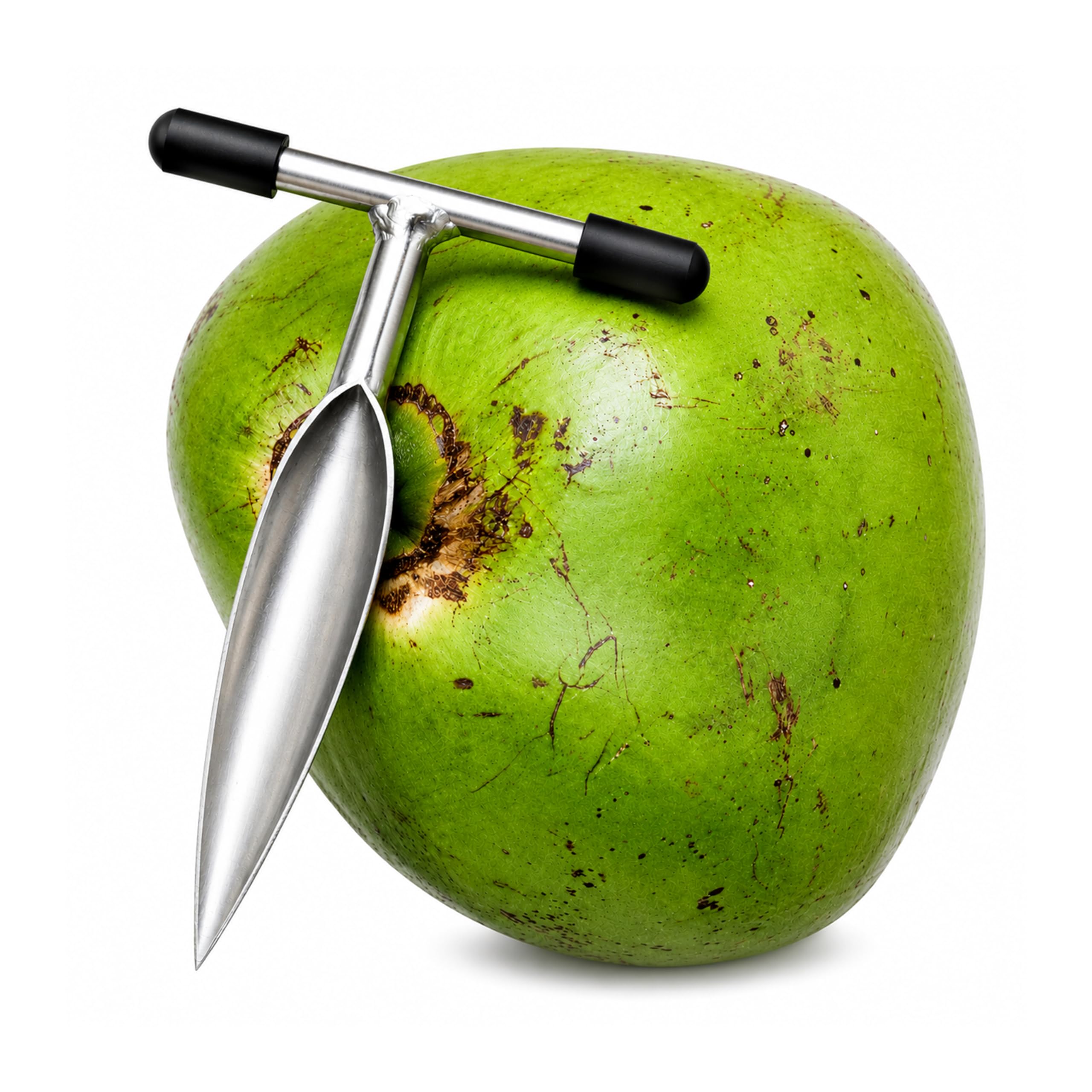 Kitchen Expert Stainless Steel Coconut Opener Tool | Coconut Driller Hole Maker | T Handle Coconut Water Opener | Heavy Duty Coconut Piercer Knife | Safe Grip Kitchen Gadget-image-10