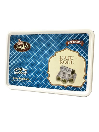 Singla Sweets Kaju Roll 200g Delicious Sweet Indian Mithai