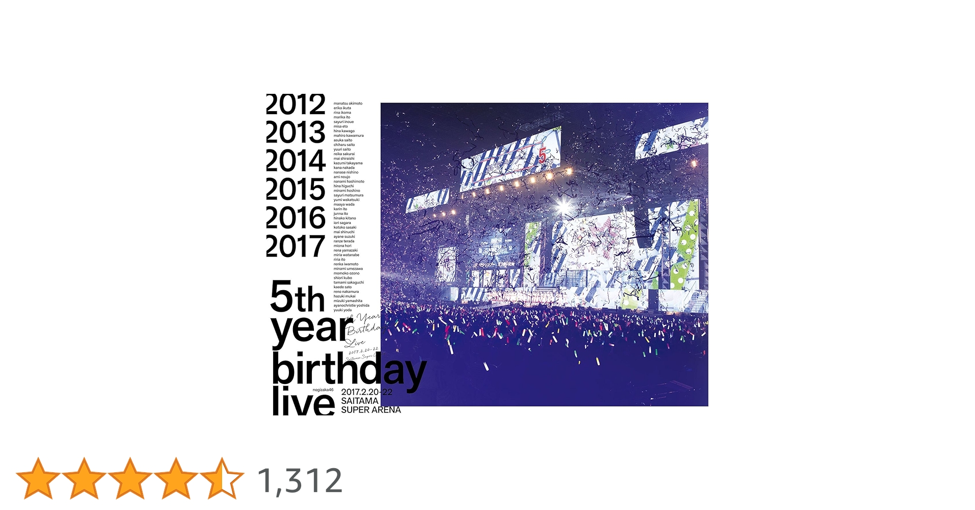 Amazon.co.jp: 5th YEAR BIRTHDAY LIVE 2017.2.20-22 SAITAMA