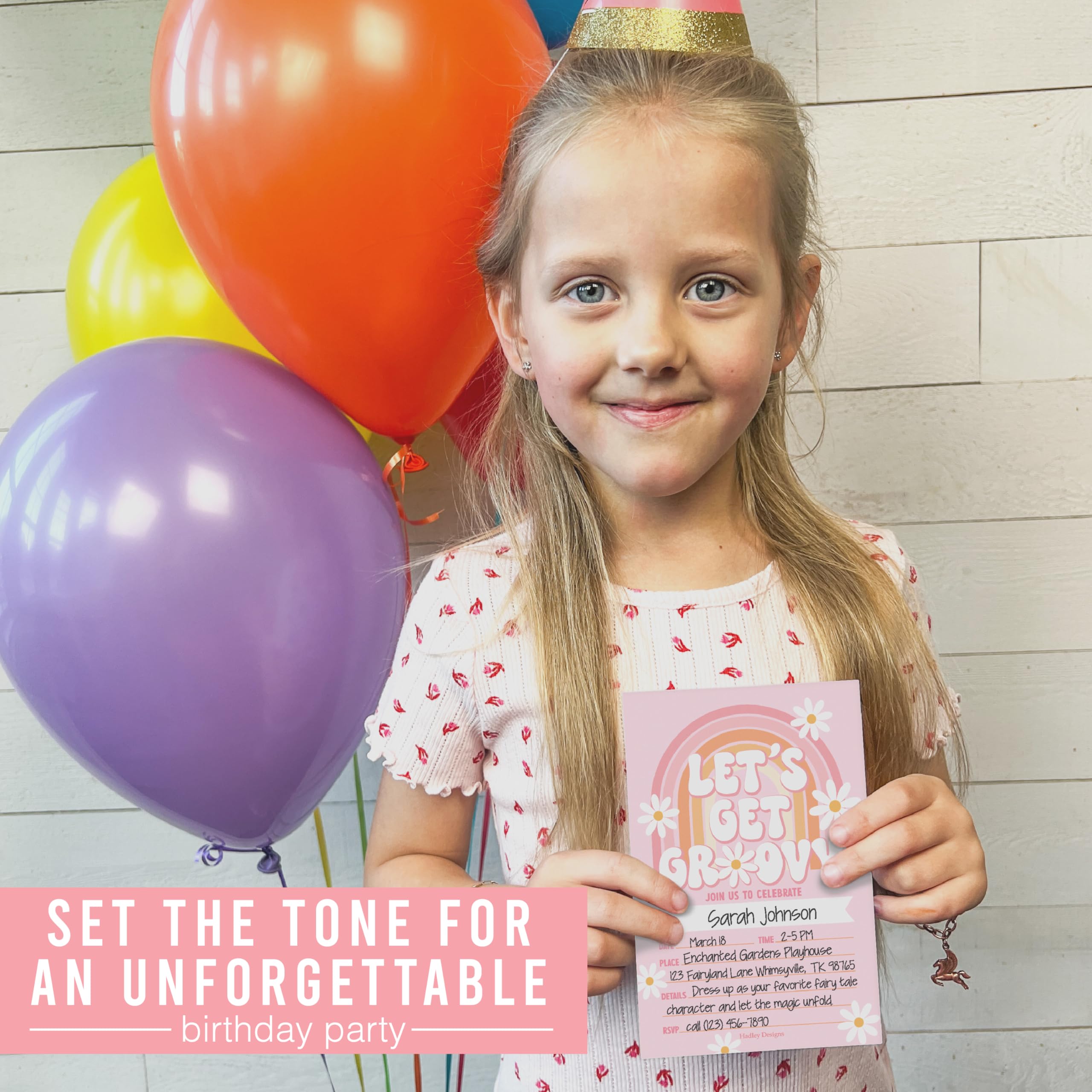 Hadley Designs Birthday Invitations Girl (15-Pack) – 4