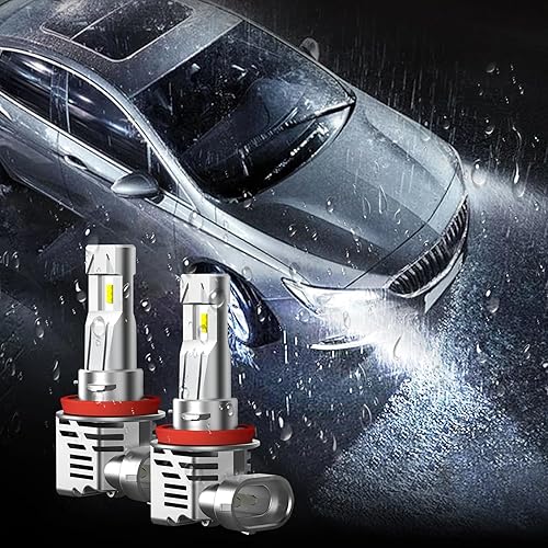 Miniatura 5 de Bombillas LED H11H8H9 para faros delanteros, kits de bombillas LED superbrillantes para automóvil, 4800 lúmenes, 6000 K, blanco frío, reemplazo