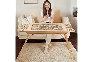 TEAKMAMA Concealed Puzzle Table - Perfect Solution to Solve Your Puzzle Needs