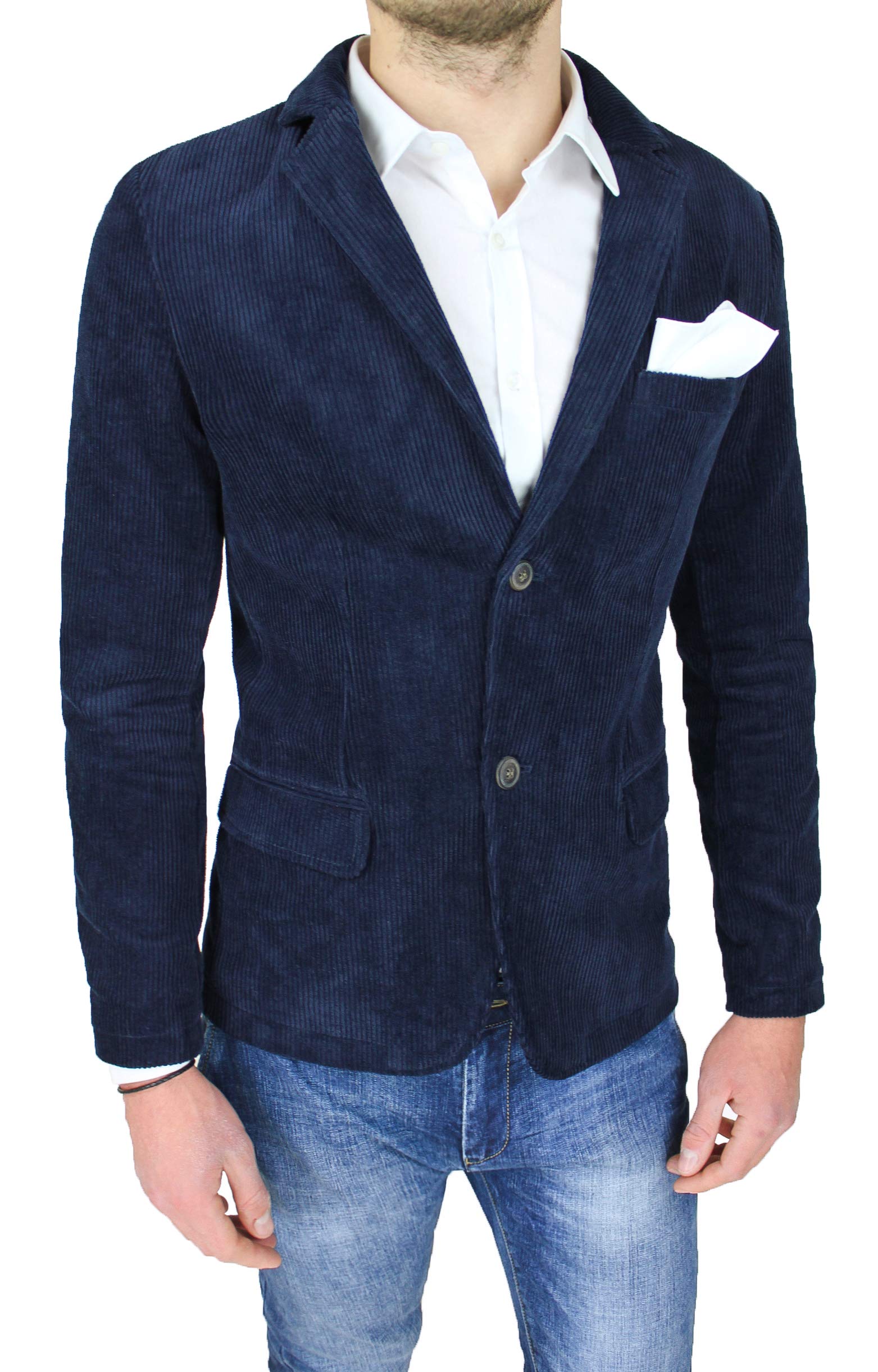 Męska kurtka krawiecka marynarka zimowa Slim Fit elegancka