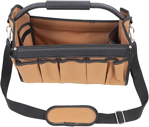 Topyond 16-Inch Electrician Tool Bag,32 Pockets Heavy Duty Tool Bags for Men,Wide Mouth Toolbag,Large Capacity Oxford Cloth Open Top Tool Organizer disponible en Yaxa Colombia