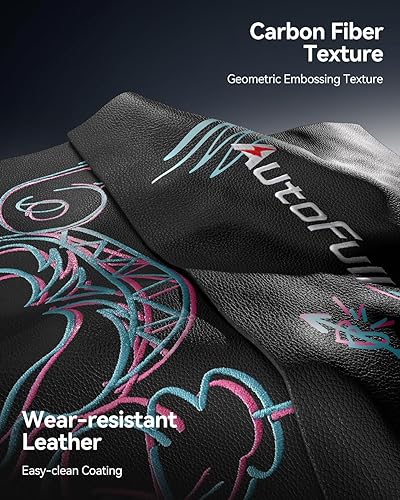 Miniatura 7 de AutoFull C3 Silla Gaming, Silla Gaming Estilo Carreras con Soporte Lumbar Ergonómico, Silla de PC de Cuero PU de Respaldo Alto Ajustable con