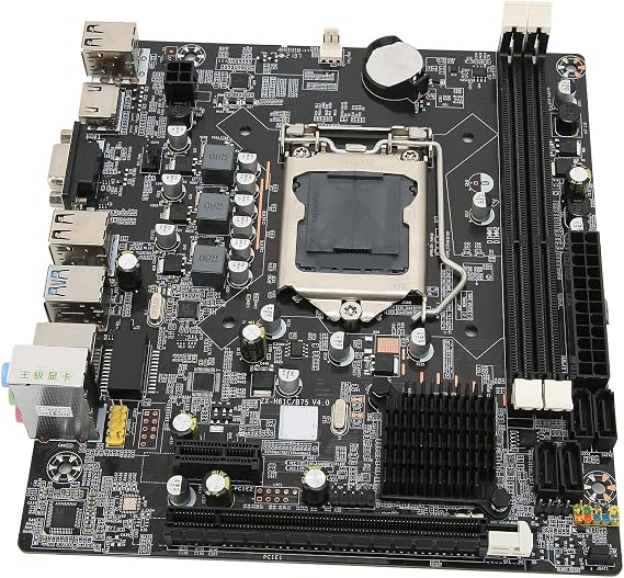 LGA 1155 DDR3 Computer Motherboard Mainboard, for Gaming Motherboard with 3 SATA2.0/1 SATA3.0, Channels DDR3, 4PIN/24PIN Power Connector