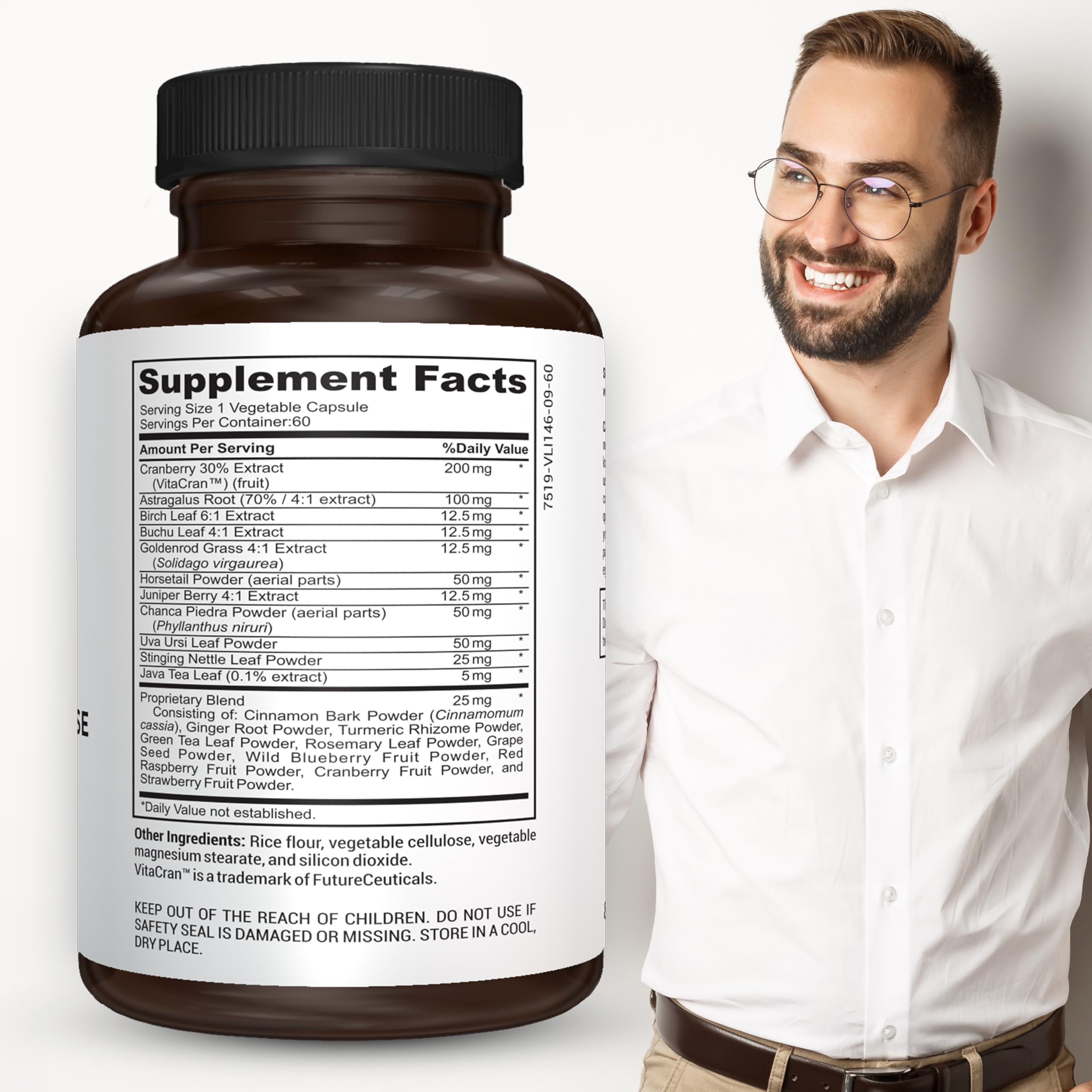 Kidney Defense Supplement - Kidney Cleanse & Detox Vitamins with Chanca Piedra, Astragalus Root, Cranberry Extract, Stinging Nettle Leaf, Horsetail Powder, Juniper Berry & More - 60 Caps — Amazon image 2