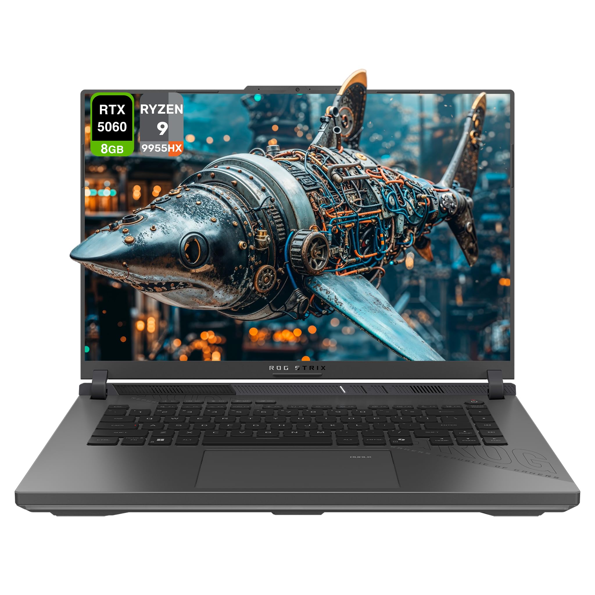 Amazon.com: ASUS ROG Strix G16 Gaming Laptop, AMD Ryzen 9-9955HX