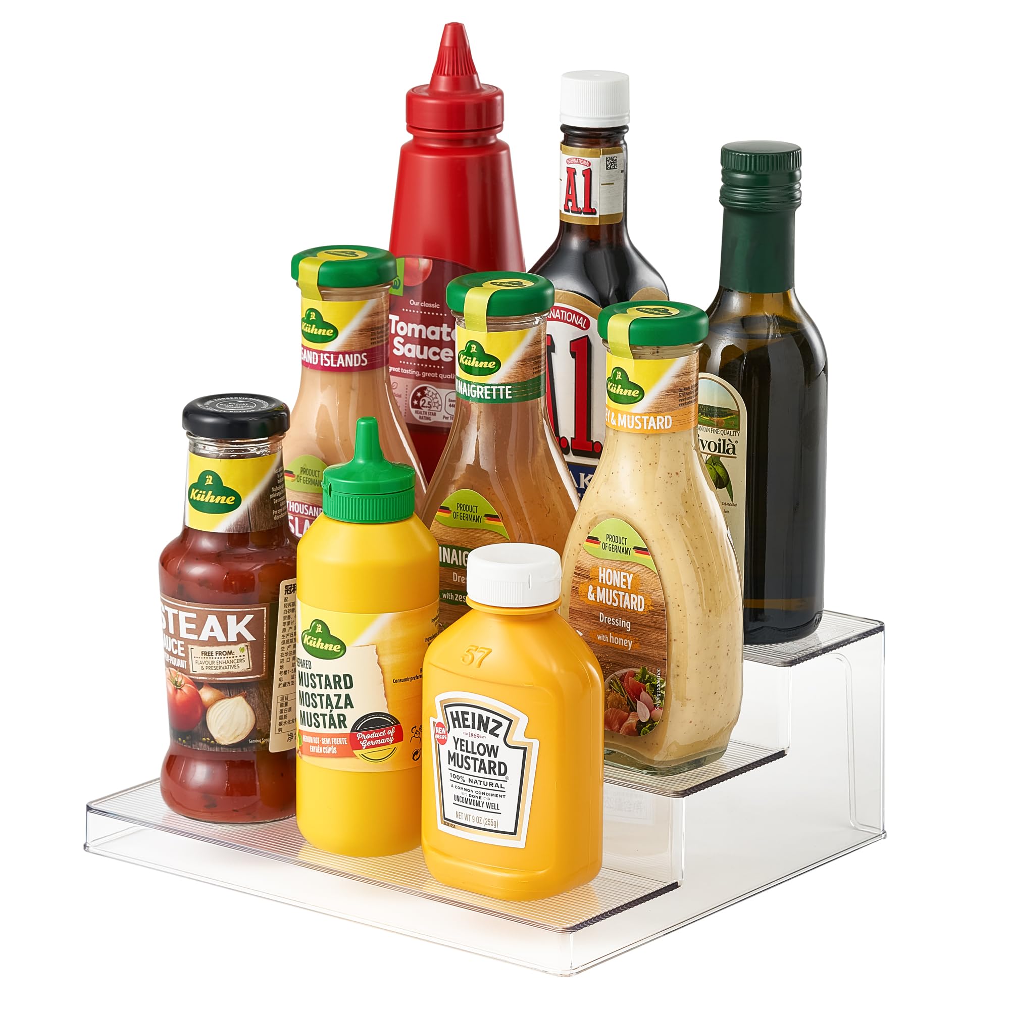 Snapklik.com : Vacane Clear Spice Rack, 3 Tiered Shelf Spice Organizer ...
