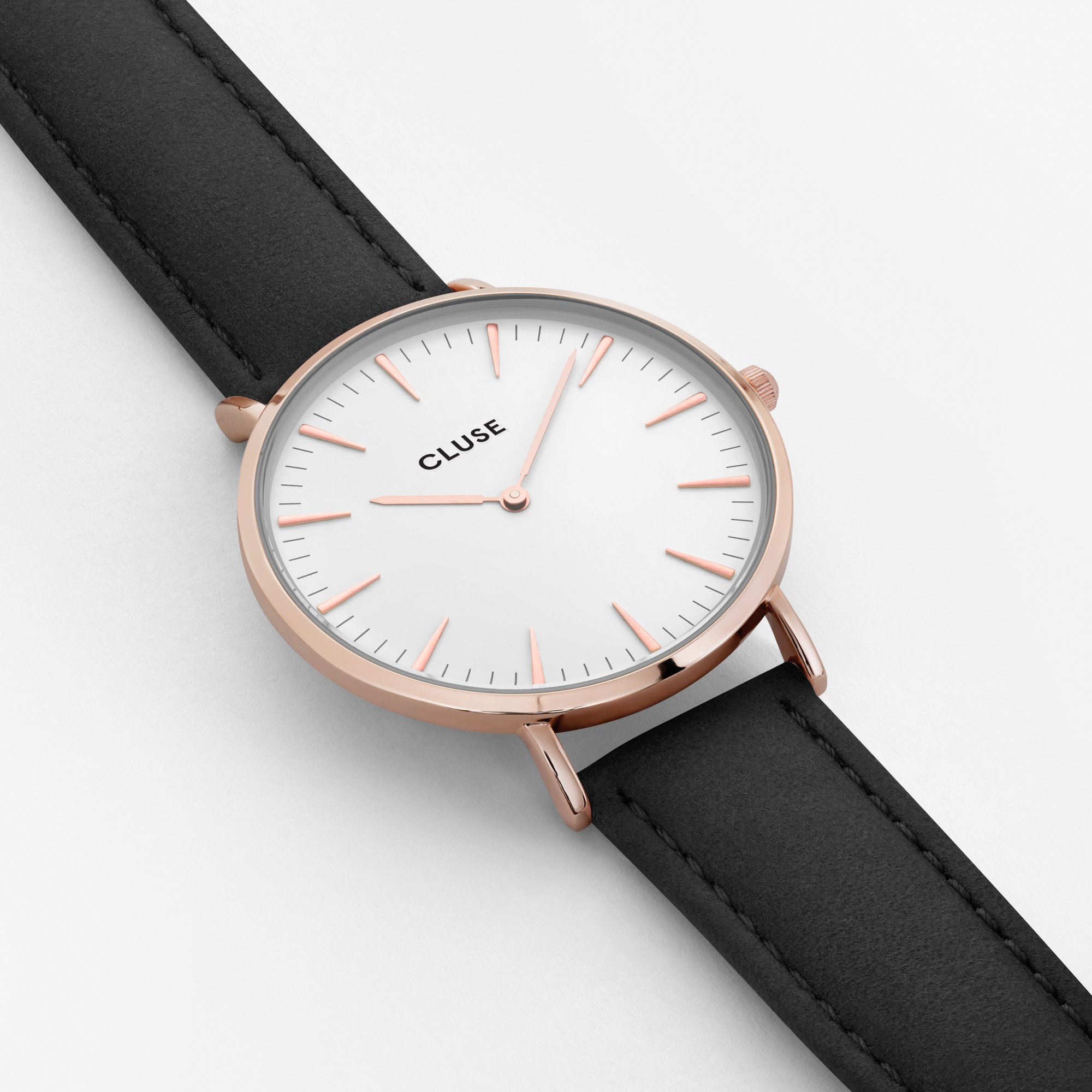 Cluse Damen-Armbanduhr Analog Quarz Leder CL18016