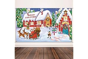 North Pole Village Backdrop: The Enchanting Gateway to Holiday Joy and Festive Cheer