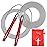 High Speed Weighted Jump Rope - Premium Quality Tangle-Free - Self-Locking Screw-Free Design - Skipping Rope for Workout Fitness, Crossfit & Home Exercises (Red)