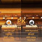 Paquet de 2 50W LED Ampoule claire de maïs 6000 Ampoule de maïs Led de Lumen Super Bright 3000K Blanc chaud E26/E27 Base LED Ampoule pour maison Garage éclairage Garage jardin Bureau Ménage