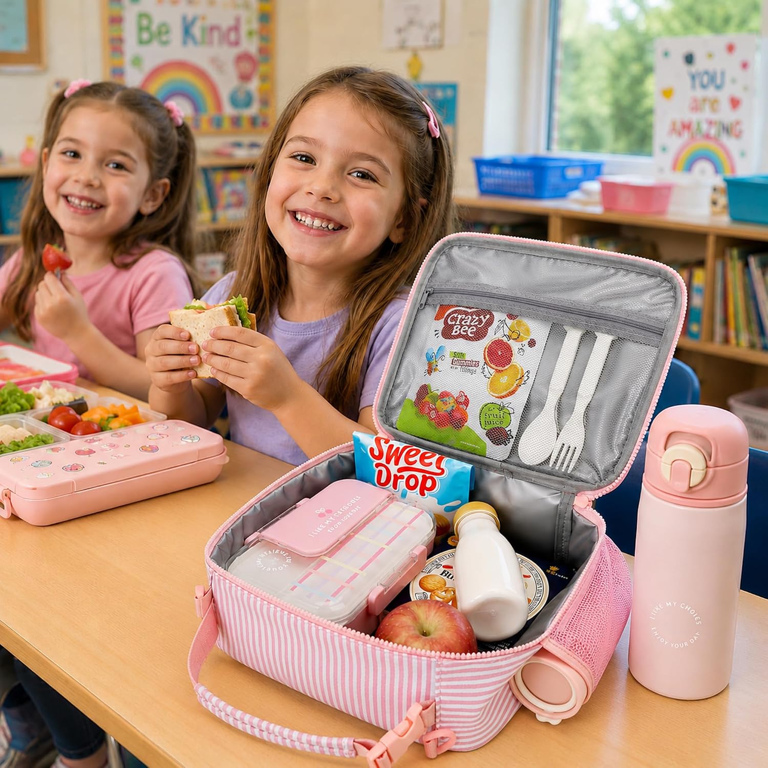 Insulated Lunch Bag Lunch Box for Kids Girls Back to School Gift