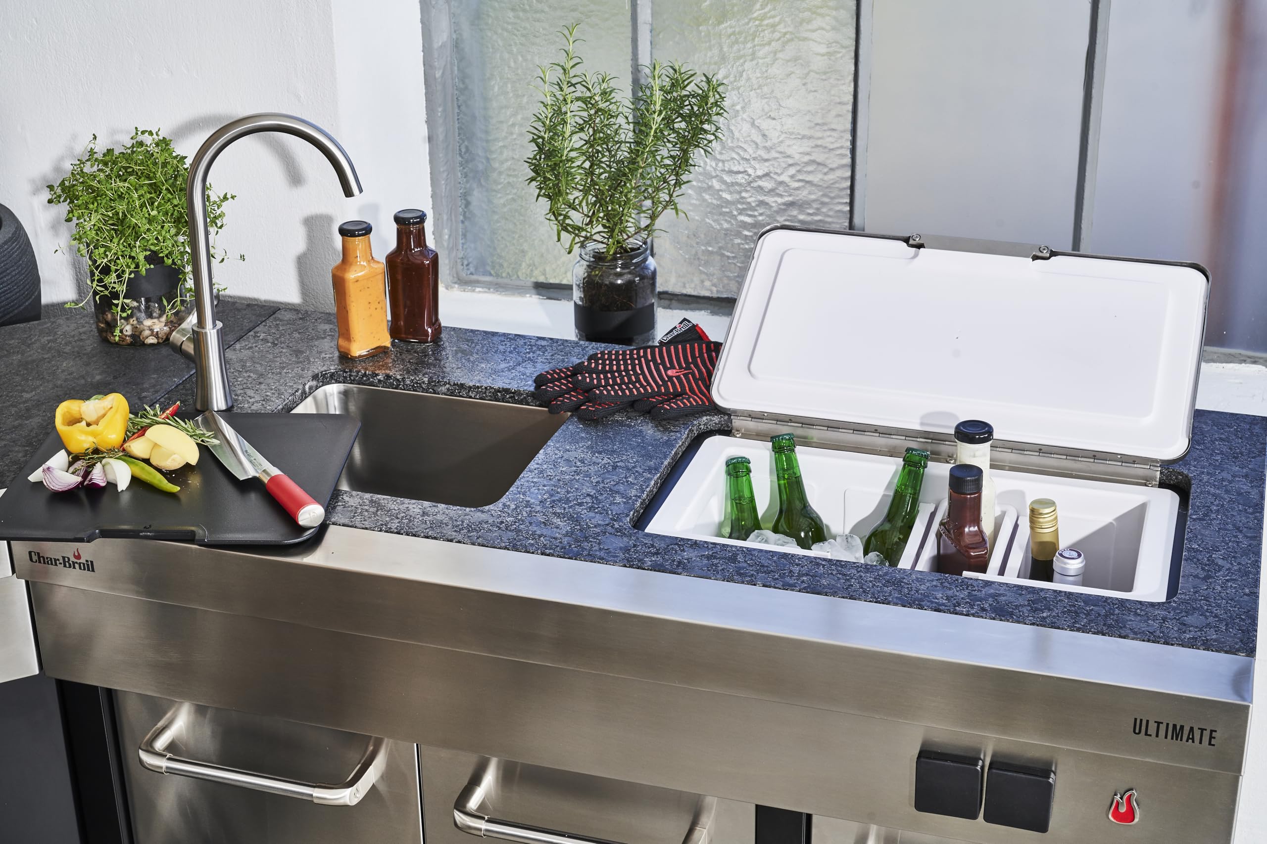 Char-Broil Ultimate Entertainment Unit Cocina al Aire Libre, Acero Inoxidable