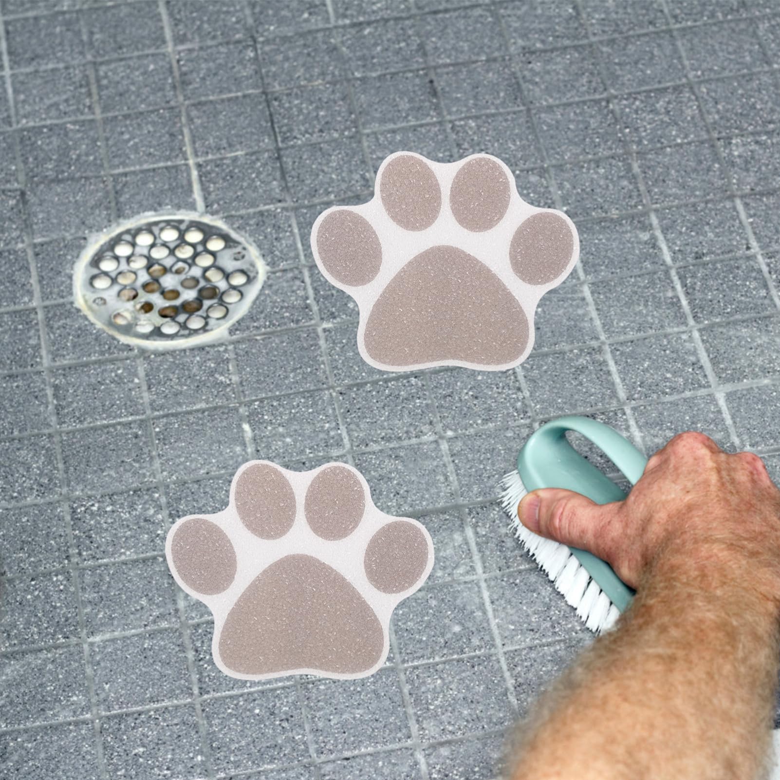 Ciieeo 50 Pegatinas Antideslizantes con Huella De Perro Pegatinas para Bañera Sin Pegatinas Pegatinas De Disfraces Impermeables Sombrero Bañera Pegatinas Antideslizantes