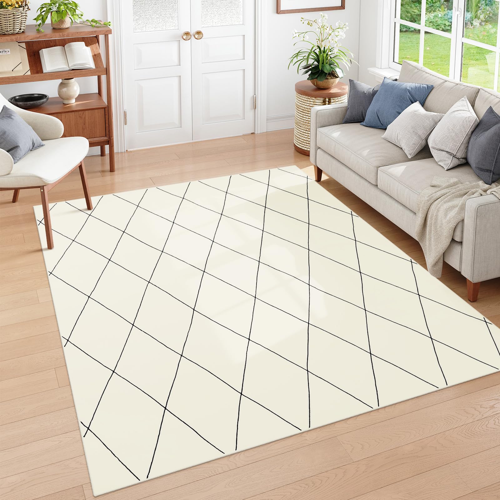 Amazon | HAOCOO カーペット 200х300cm 約4畳 滑り止め ホット