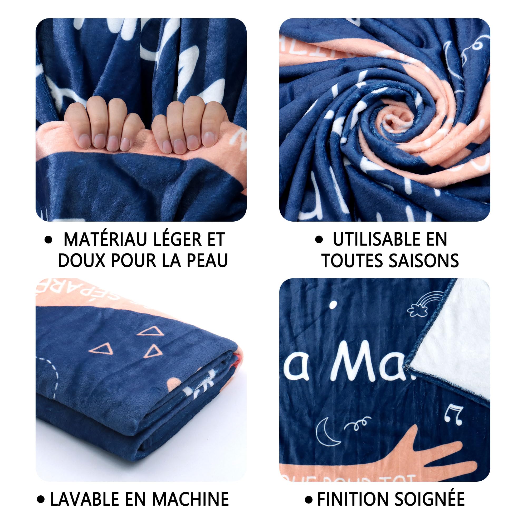 Amorea À Mon Papa C’est Un câlin Rien Que pour Te rappeler Que Je t’Aime Et Que tu ES Toujours dans Mon cœur Couverture pour Papa Père Anniversaire Fête des pères Cadeau de Noël (Papa-a)