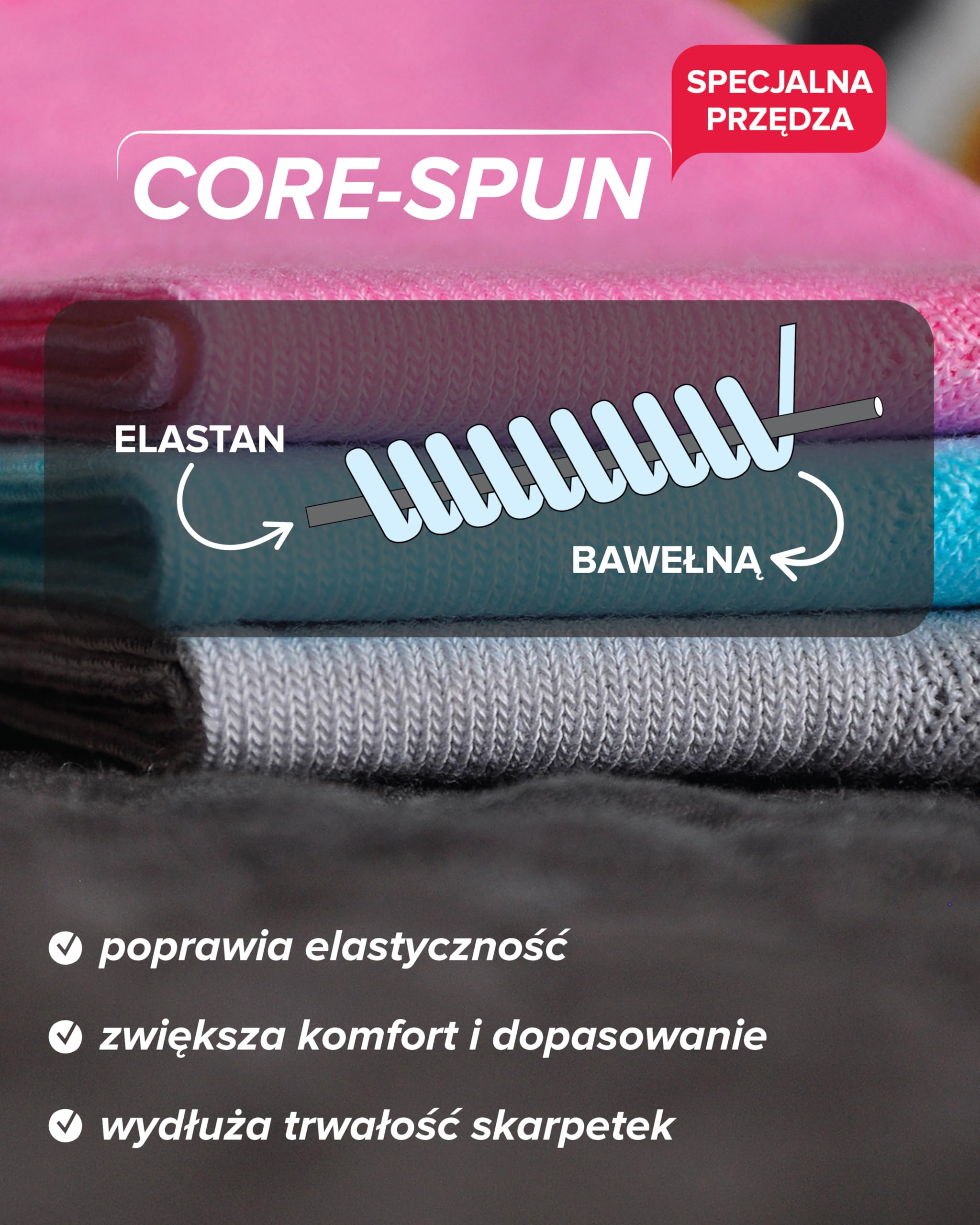 VITSOCKS Skarpetki 98% BAWEŁNA dla Dzieci Cienkie Miękki (3 PARY) Chłopięce Dziewczęce