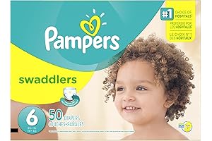 Pampers 6 Swaddlers Disposable Baby Diapers for Gentle and Sensitive Skin, 50 Count