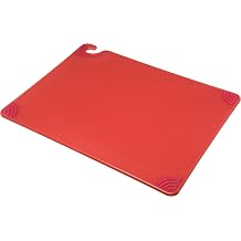 San Jamar Cutting Board,18x24,Red CBG182412RDGR - 1 Each