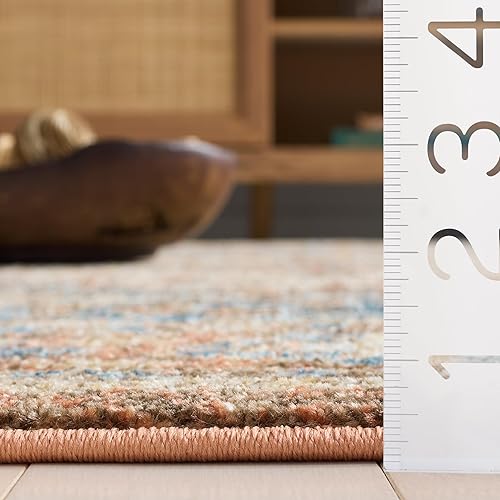 Miniatura 3 de Safavieh Bijar Collection BIJ652A - Alfombra de área tradicional oriental vintage marrón (Brown / Rust),Marfil/Óxido,Azul