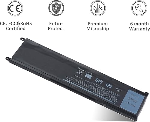 Miniatura 3 de ROLADA Batería para laptop de 56 Wh 33YDH de 15.2 V para Dell Inspiron 17 7000 7778 2 en 1 7779 7786 7773 15 7577 G3 3579 3779 G5 5587 G7 7588