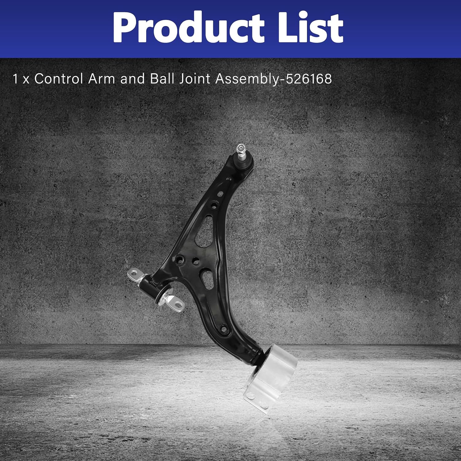 Right Control Arm, Replacement For Front Lower Suspension Kit With Ball Joint Compatible With 2017-2020 Buick Envision