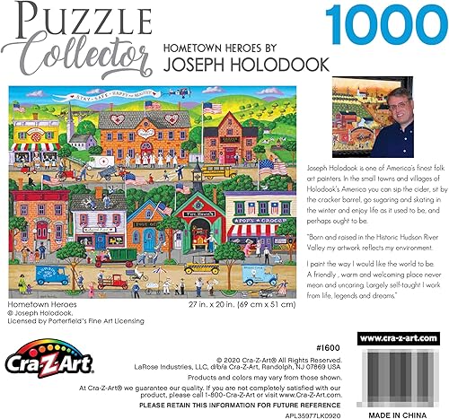 Miniatura 5 de Cra-Z-Art - RoseArt - Coleccionista de rompecabezas - Hometown Heroes - Rompecabezas de 1000 piezas