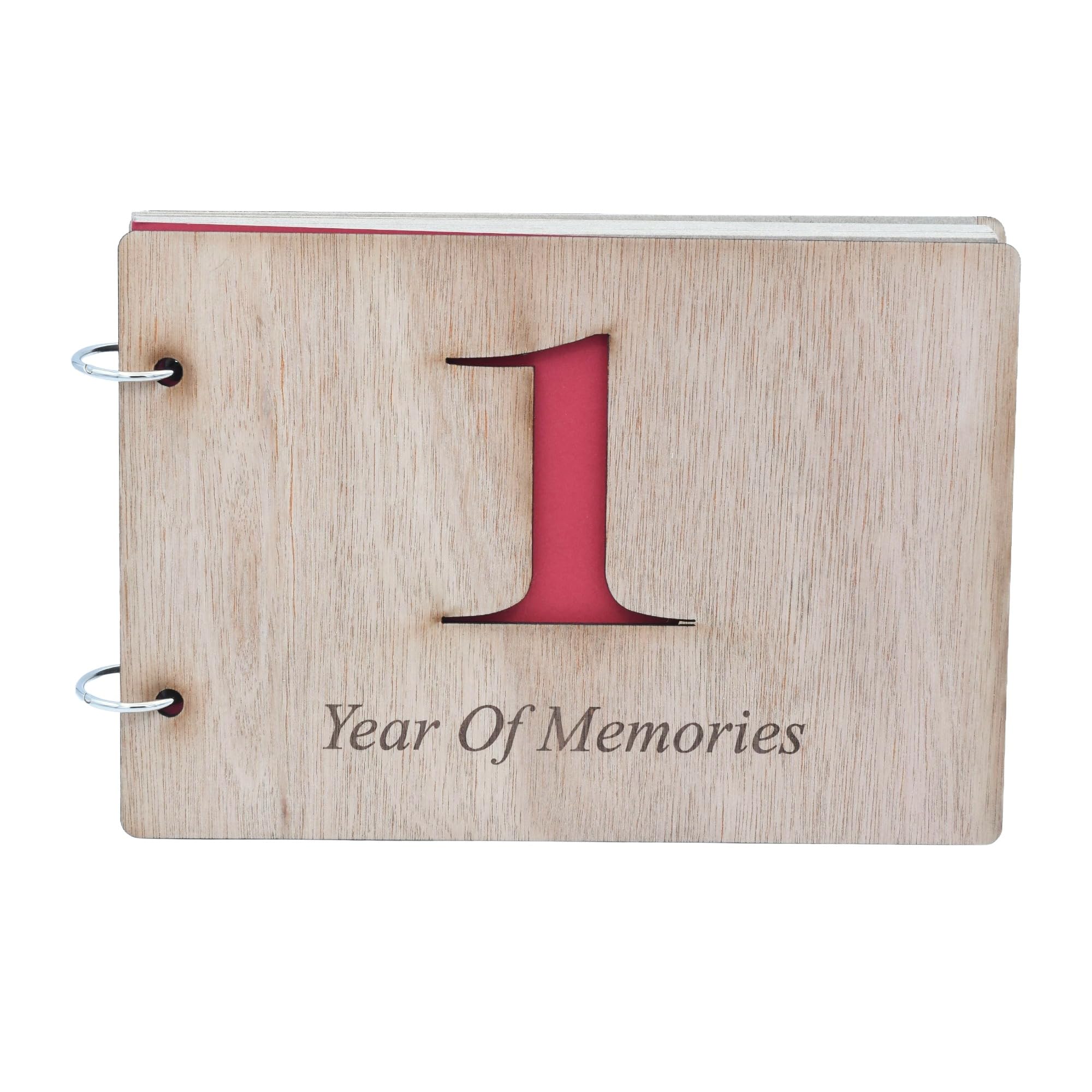1st Anniversary Scrapbook - One Year of Memories Add Photos and More - Paper Anniversary