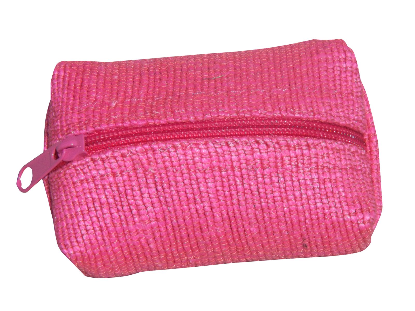 Green Breeze Imports Handmade Pink Abaca Pillow-Style Coin Purse (2 pack)