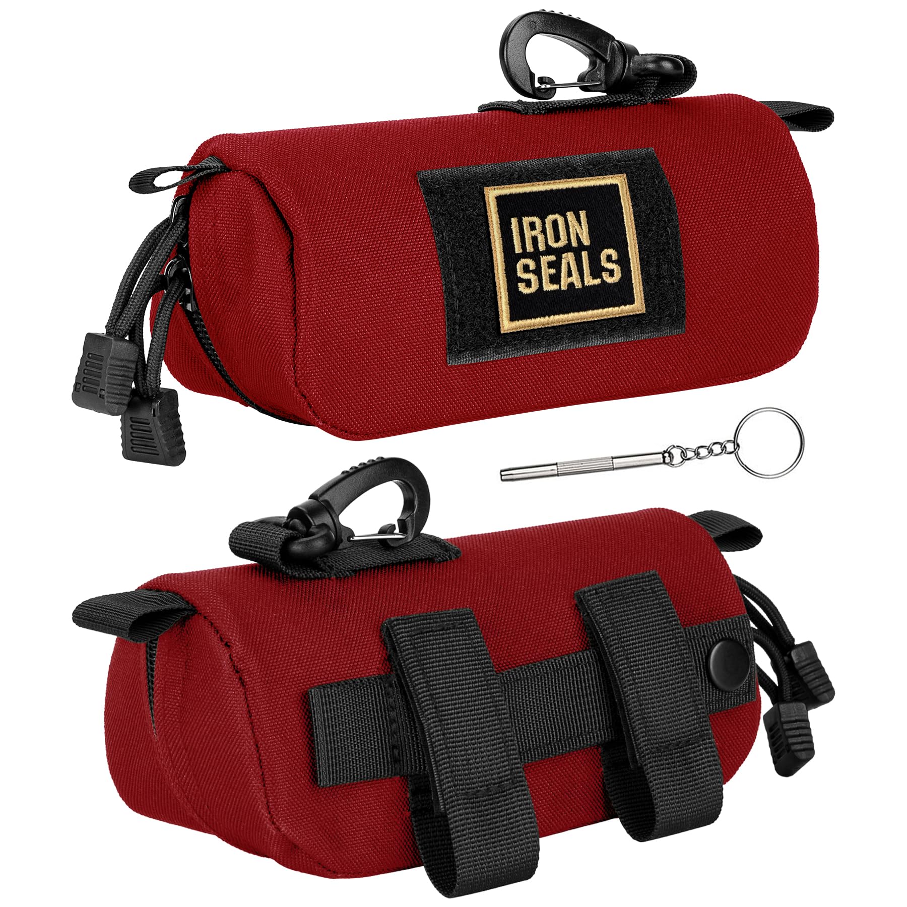 Extra Large Tactical Molle Sunglasses Case Anti-Shock Semi-hard Clamshell Glasses Case, X-Large