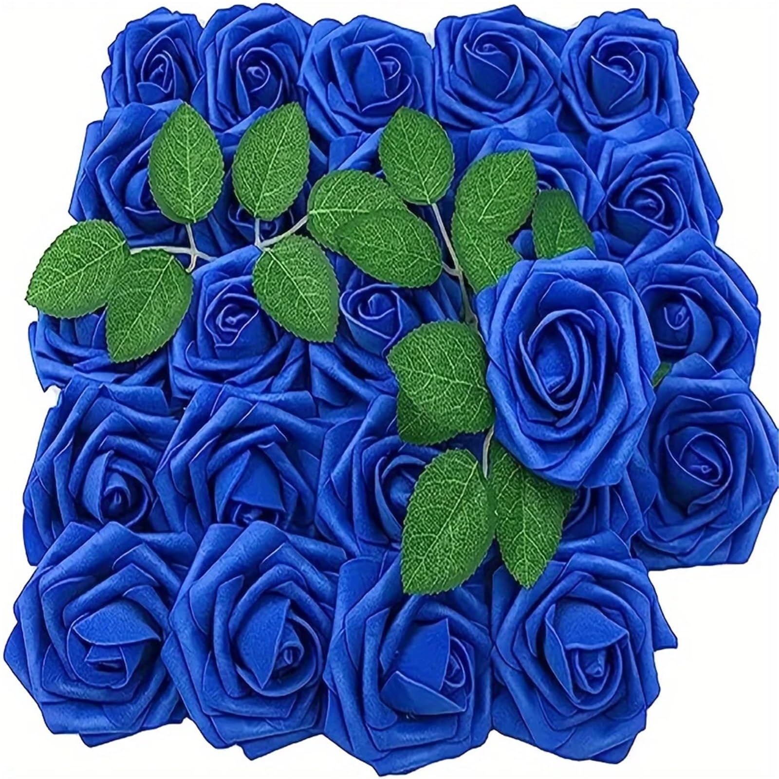 UBOHUZ 30Pcs Artificial Flowers, Fake Roses W/stem For DIY Wedding Bouquets Centerpieces Arrangements Party Home Decorations for Wedding Bridal Bouquet(Color 9)
