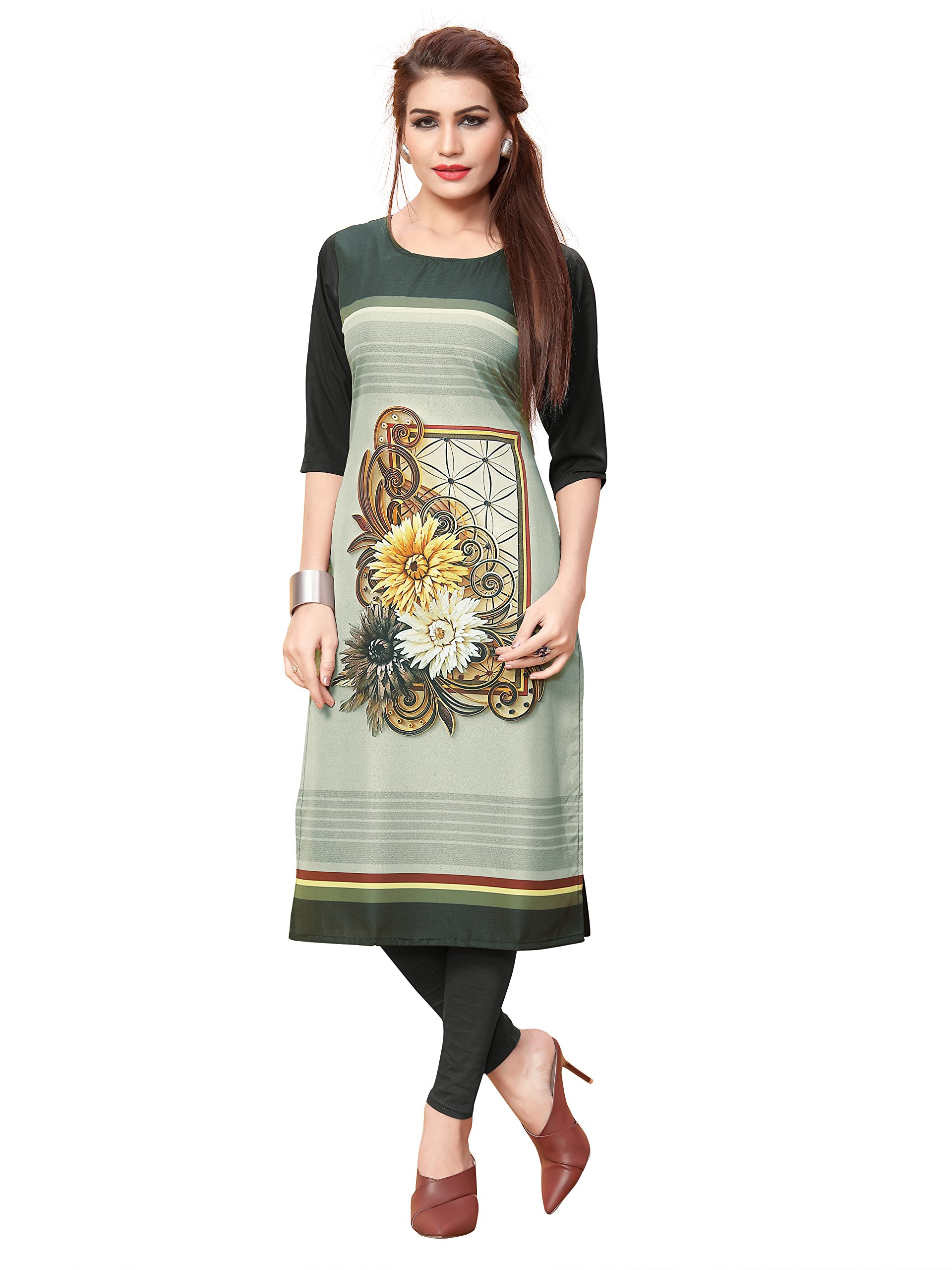 New Ethnic 4 YouCrepe Straight Kurta