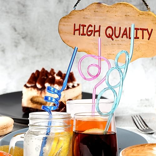 Miniatura 4 de 36 pajitas locas, coloridas y divertidas pajitas para niños, reutilizables, ideales para fiestas y fiestas de cumpleaños