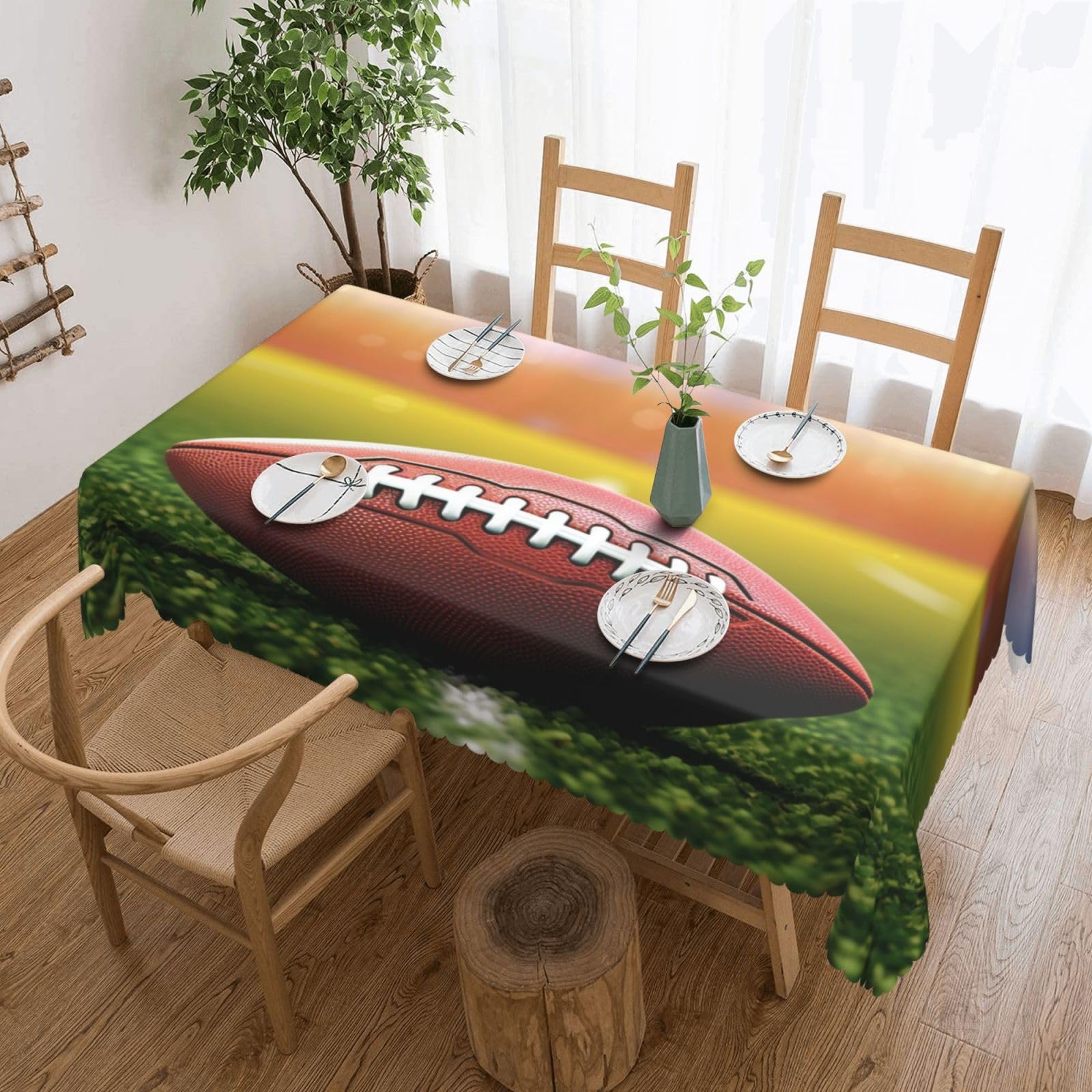 Nappe football américain pour décoration de table de fête et dîners