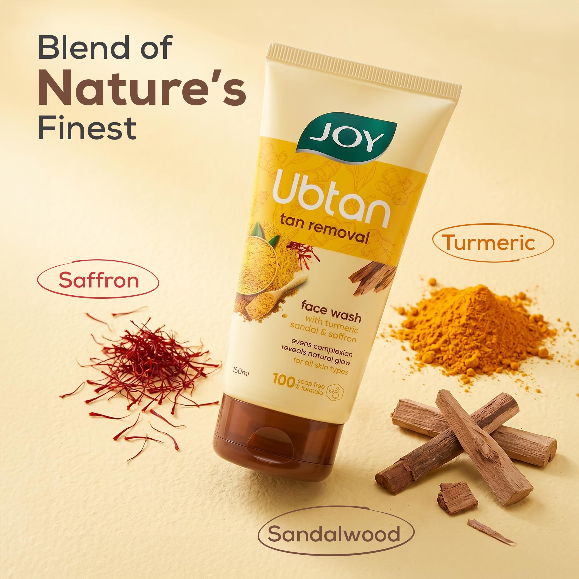 Joy Ubtan Face Wash - Tan Removal & Glow -3
