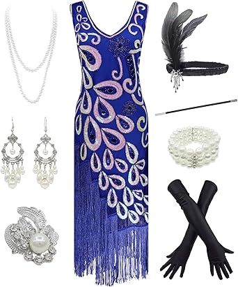 red flapper dress amazon