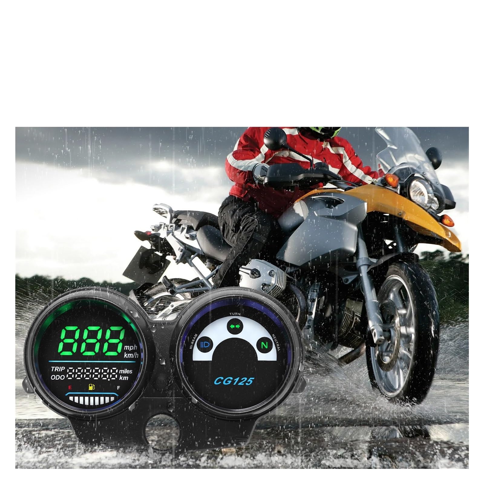 Contachilometri Per Moto A LED Per CG125 Dal 2000 Al 2008