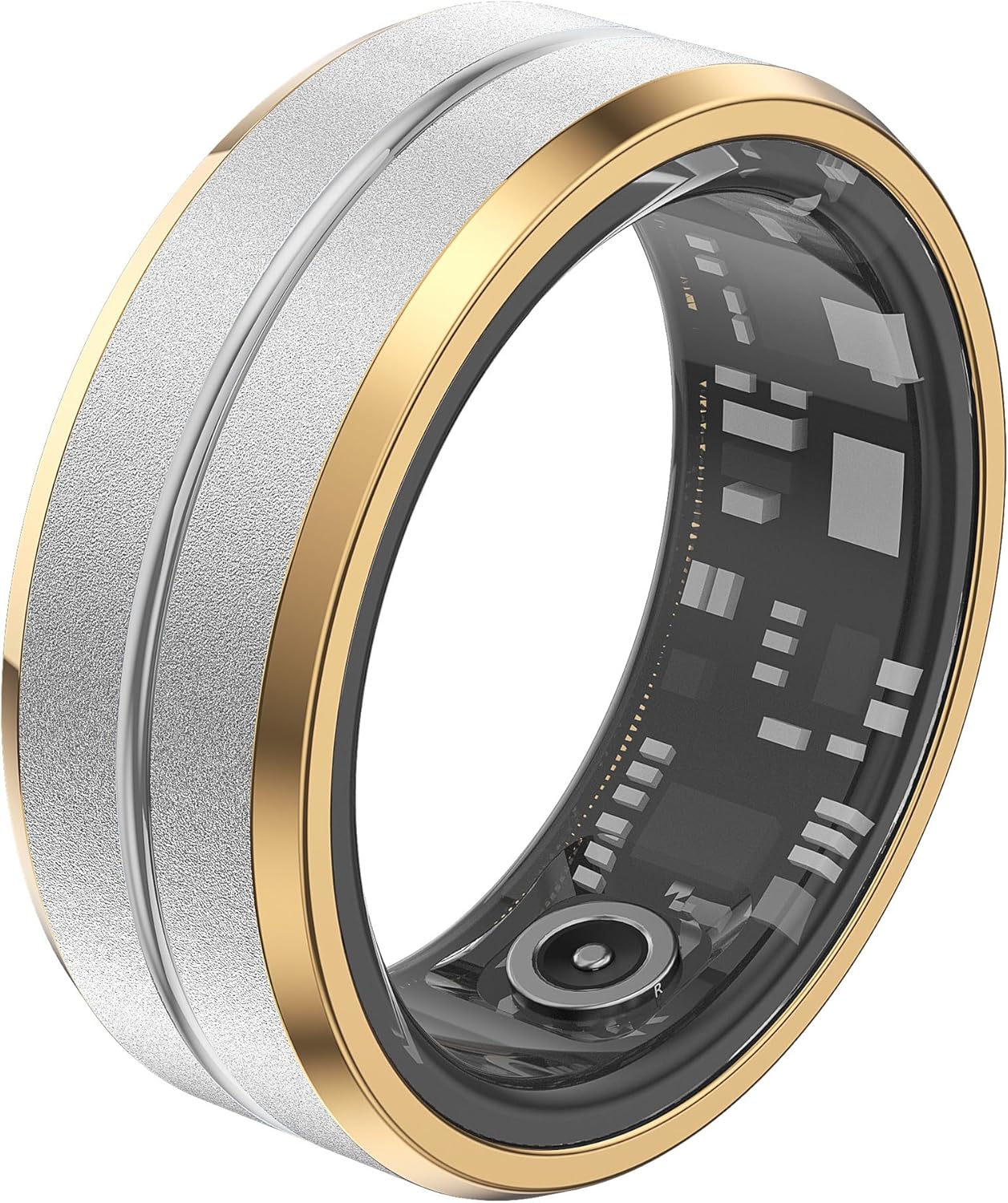 Smart Ring for Men Smart Ring for Women Ladies Smart Ring Fitness Ring Fitness Tracker for Men Waterproof Sleep Heart Rate Monitor Health Ring Pedometer Step Counter Compatible with ios Android Phones