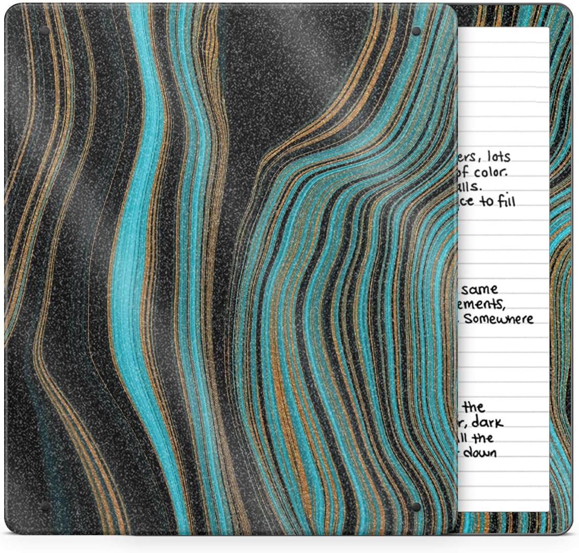 Glossy Glitter Tablet Skin Compatible with Amazon Kindle Scribe 2 (2024) - Blue Canyon - Premium 3M Vinyl Protective Wrap Decal Cover - Easy to Apply | Crafted in The USA by MightySkins