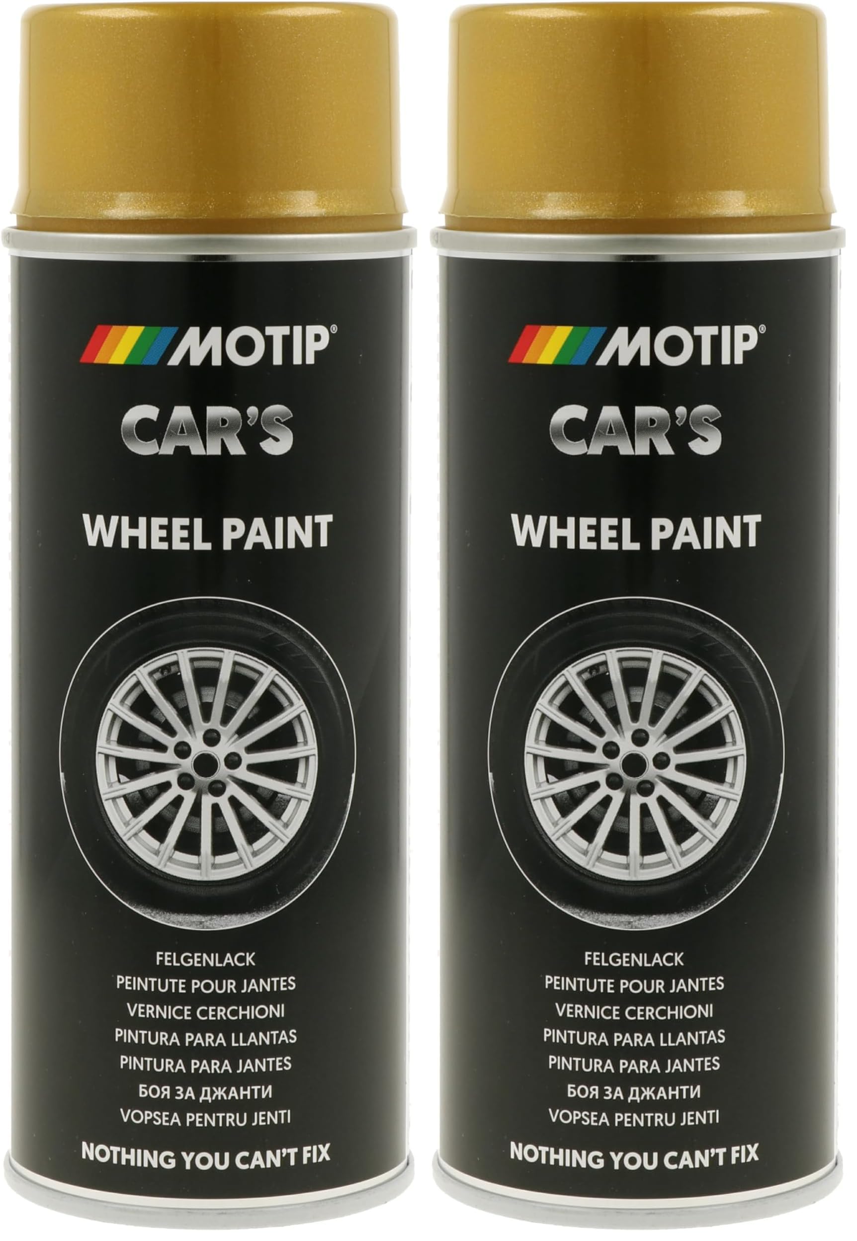 DUPLI-COLOR 385902 CAR'S Felgengold 400 ml, gold (Packung mit 2)