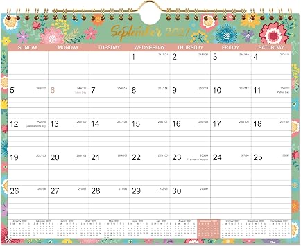Calendar 2026-2027 - Wall Calendar 2026-2027 with 18 Months,14.6" x 11.5"