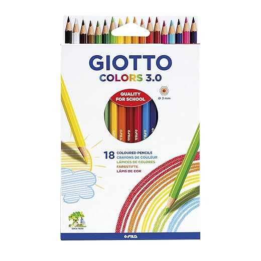 Giotto Colors 3.0 Lápices De Colores, Estuche 18 Uds.